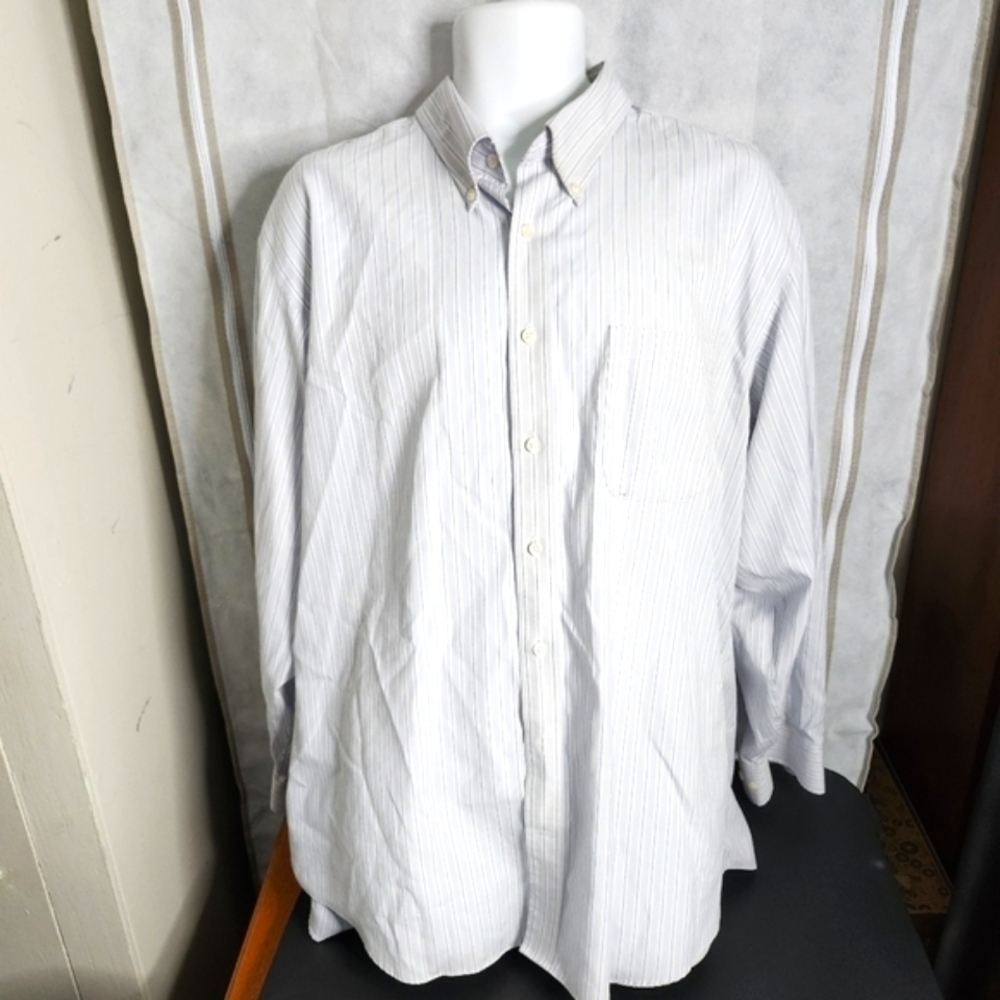 Kirkland Signature Men's Striped Shirt Size 18 34-35